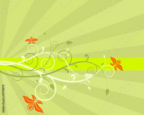 abstrakter floraler hintergrund