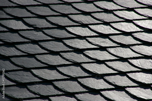 schiefer, dach, naturschiefer