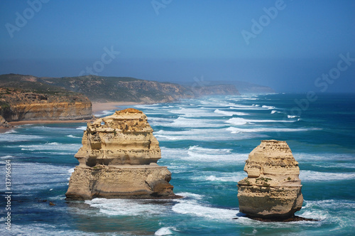 view of the twelve apostles  on the great oceanic road 