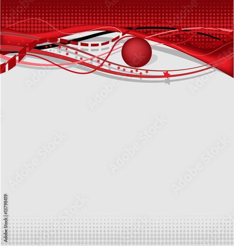 Abstract background - eye style in red theme