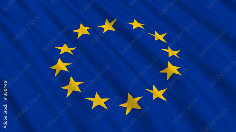 Flag of the European Union - seamless loop Flag of the European Union - seamless loop
