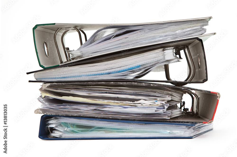 pile of colorful files pile of colorful files