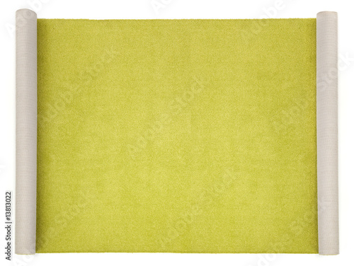 long carpet on white