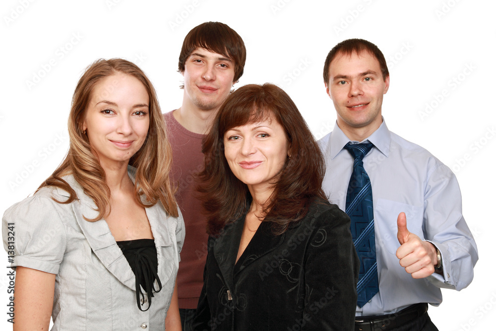 Cheerful employees