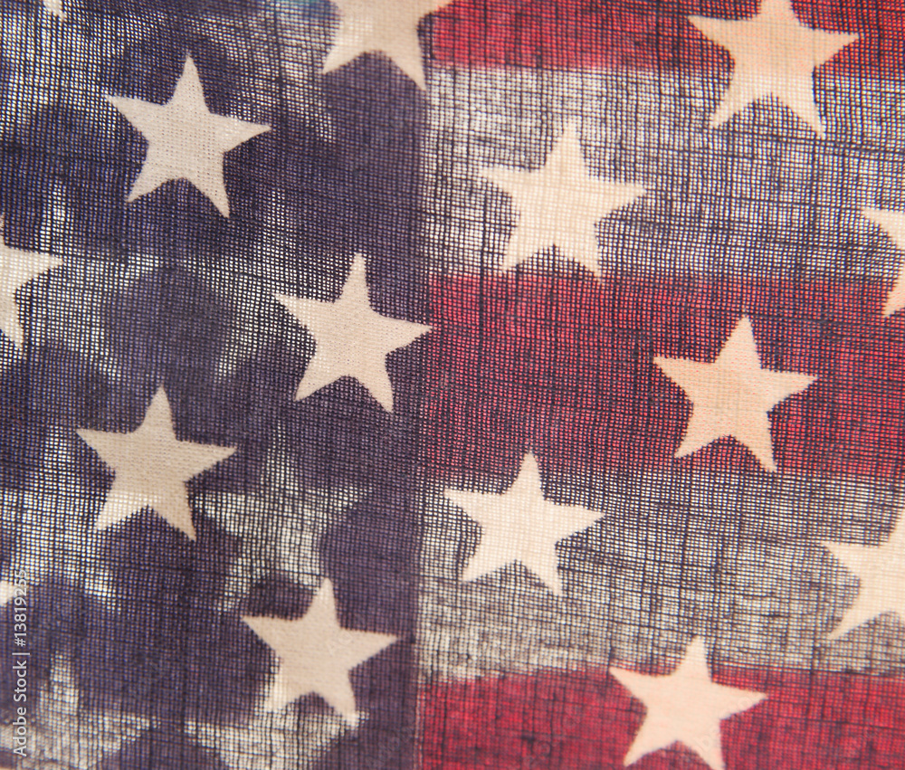 U.S. flag overlaid with another U.S. flag overlaid with another