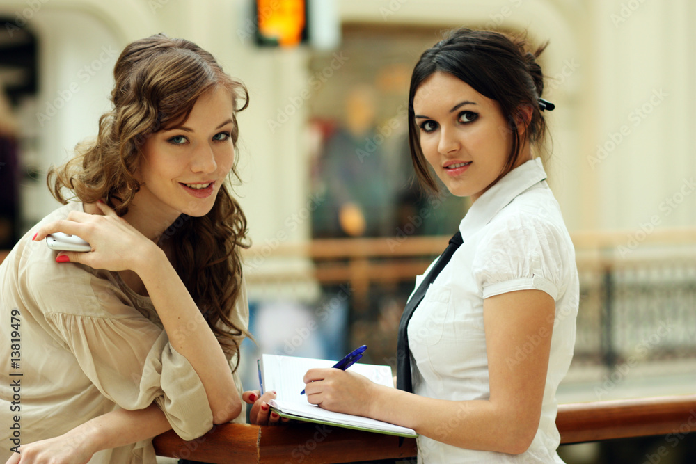 Two girls of the student