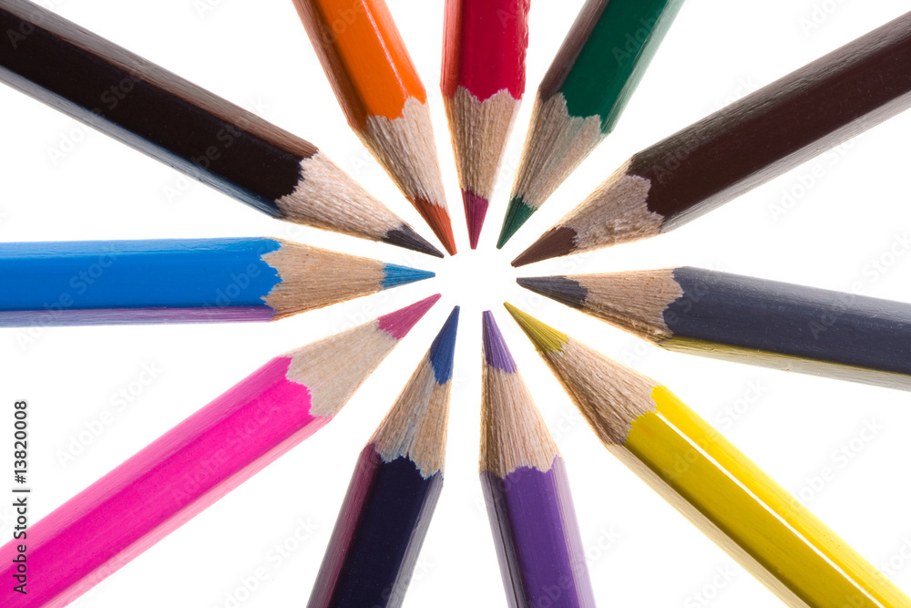 Naklejka premium Color pencils