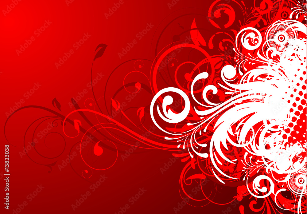Floral abstraction for design. Floral abstraction for design.
