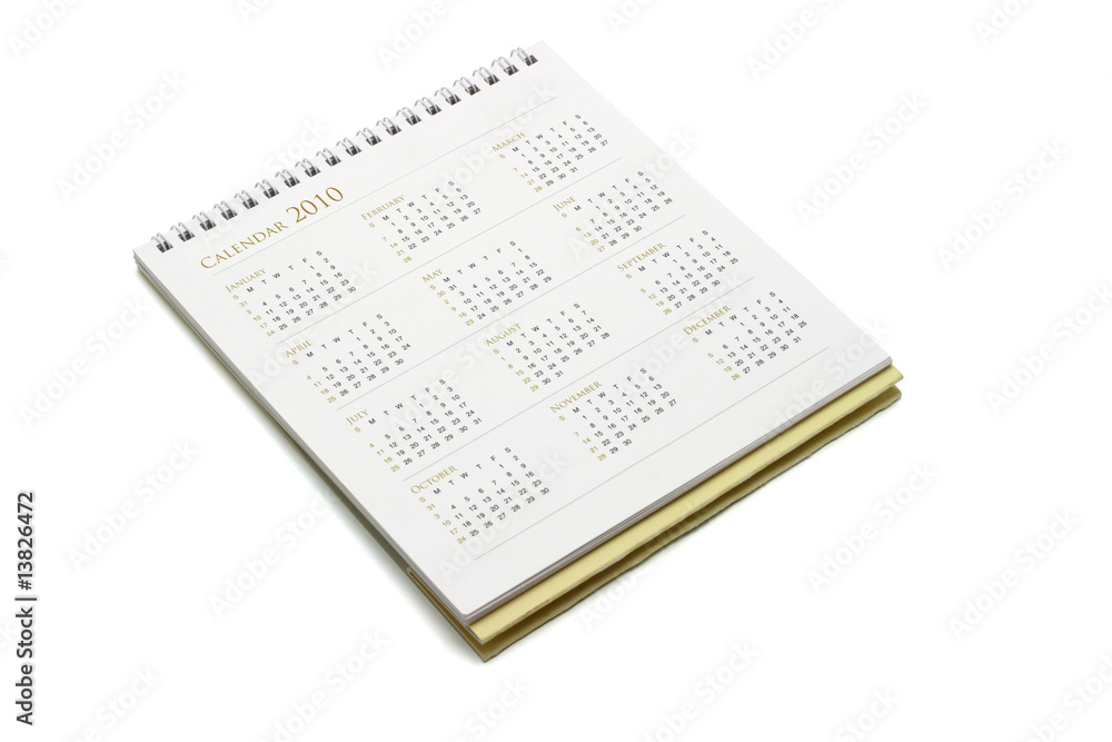 Obraz premium Year 2010 calendar