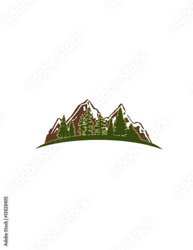 Mountain Trees Icon
