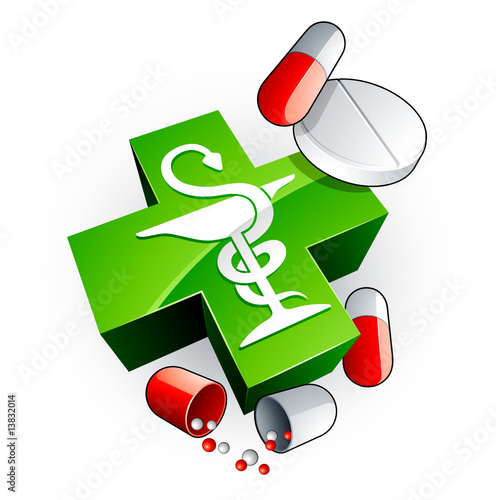 Caducée et médicaments