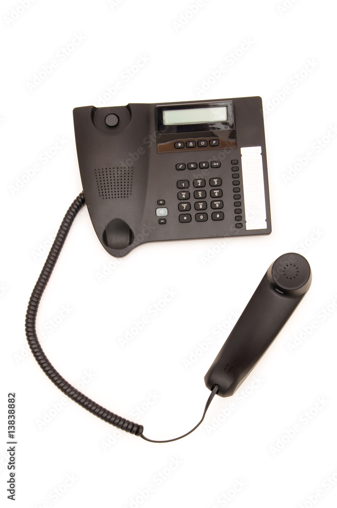 Office phone isolated on the white background Office phone isolated on the white background