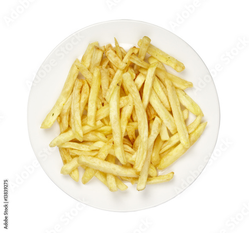 food french fries in plate