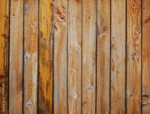 Brown wooden boards background © Kataieva