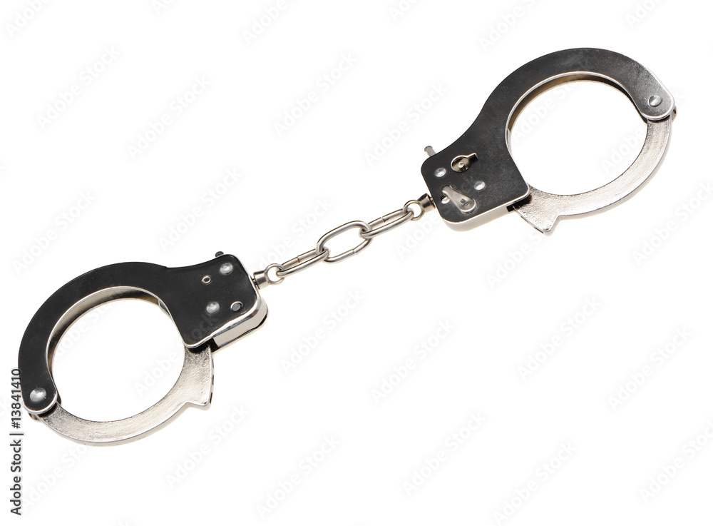 Handcuffs isolated Handcuffs isolated