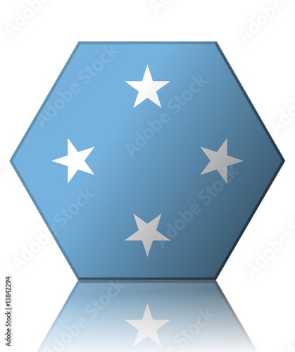 micronesie drapeau hexagone micronesia flag