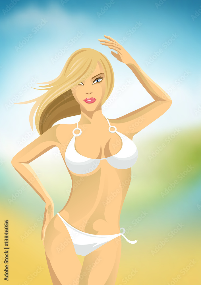 Summer Beach Lady