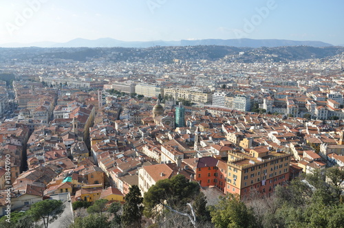 ville de Nice vue d'en haut du château - French riviera