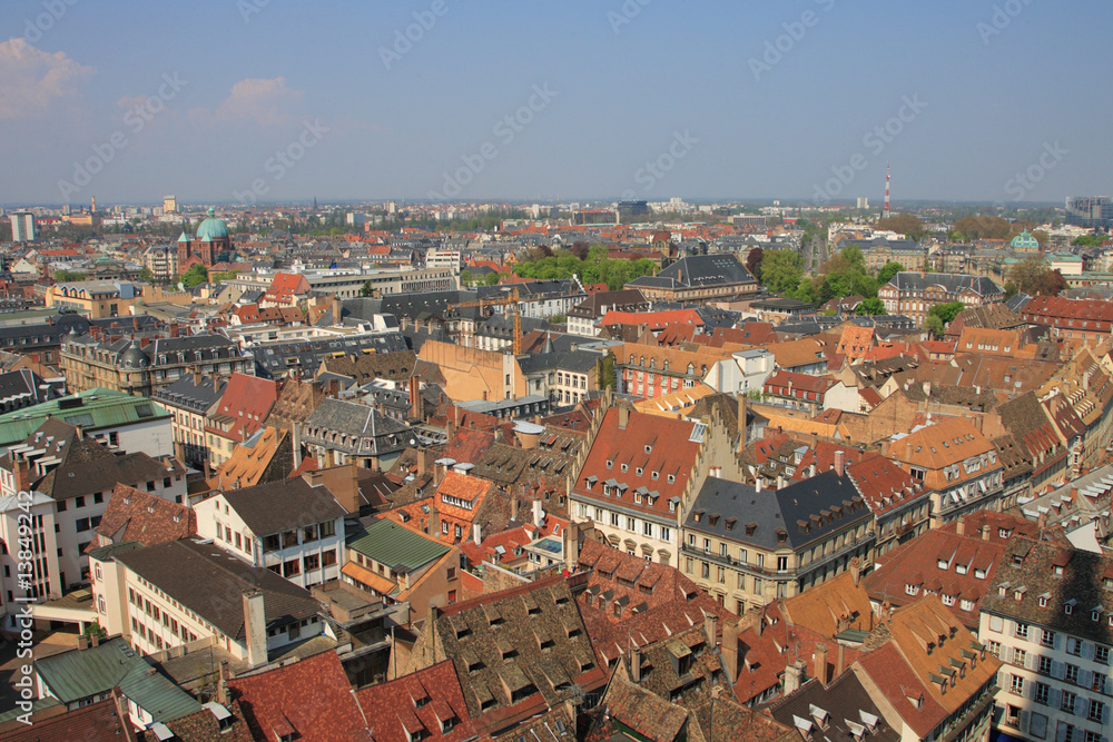 Colorful roof tops of Strasbourg