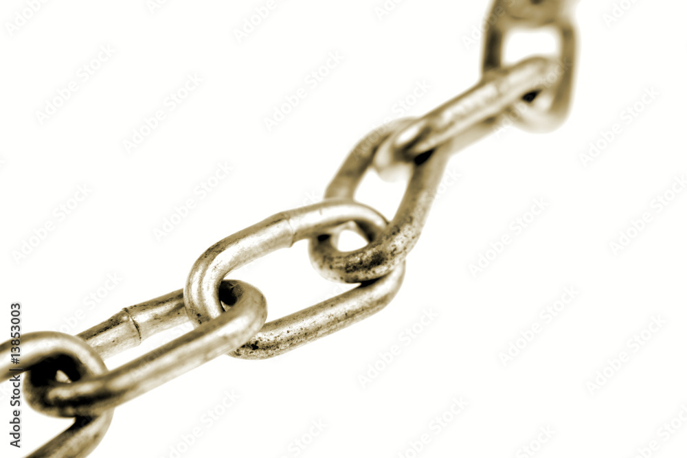Steel chain links Steel chain links