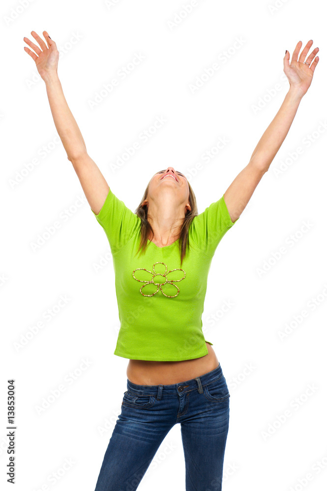 Beautiful smiling woman Beautiful smiling woman