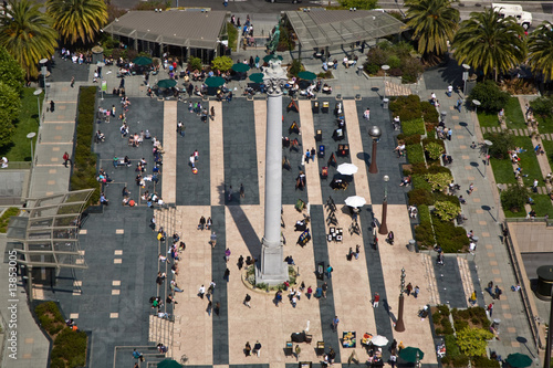 Blick auf den Union Square im Herzen von San Franzisco
