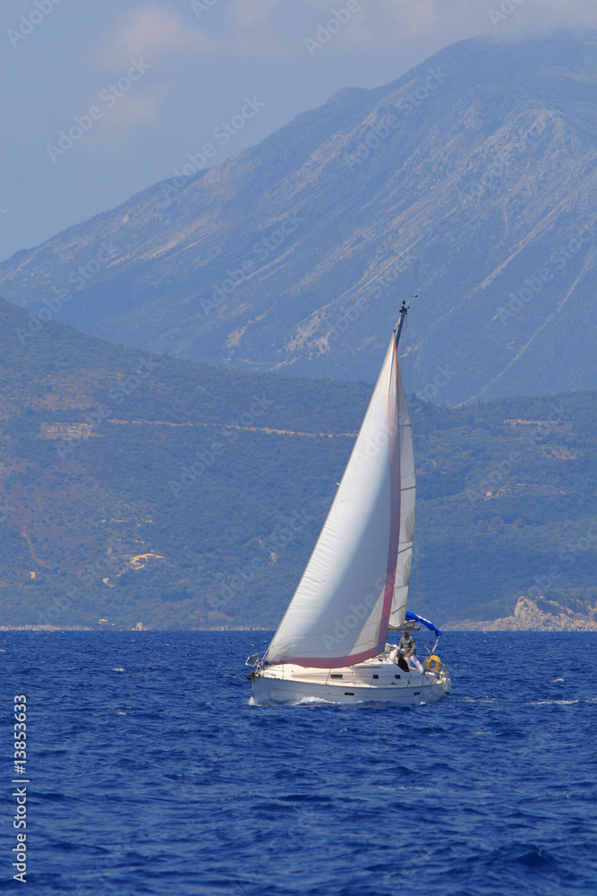 Fototapeta premium Sailing in Greece