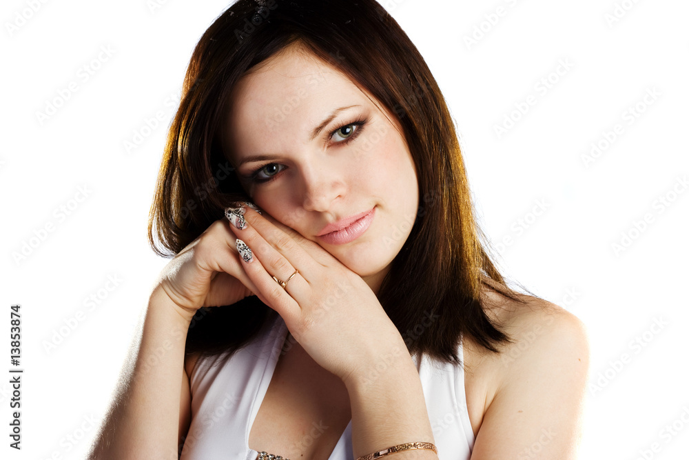 Portrait of beautiful young woman Portrait of beautiful young woman