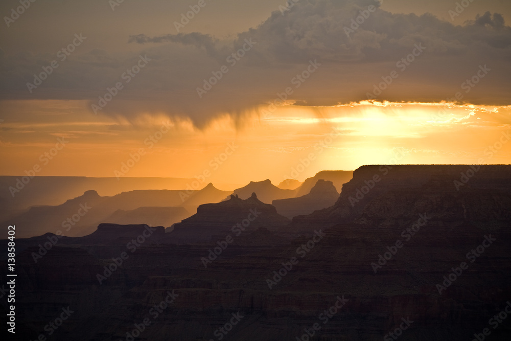 South Rim, Desert View ,Grand Canyon,Sonnenuntergang.