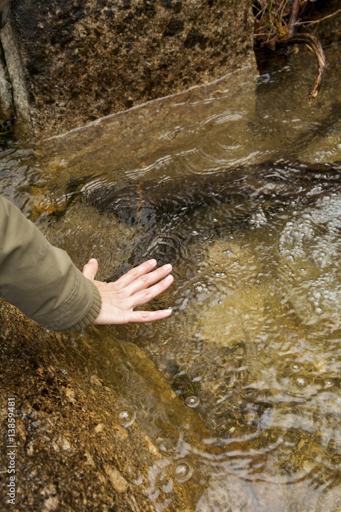 hand and river hand and river