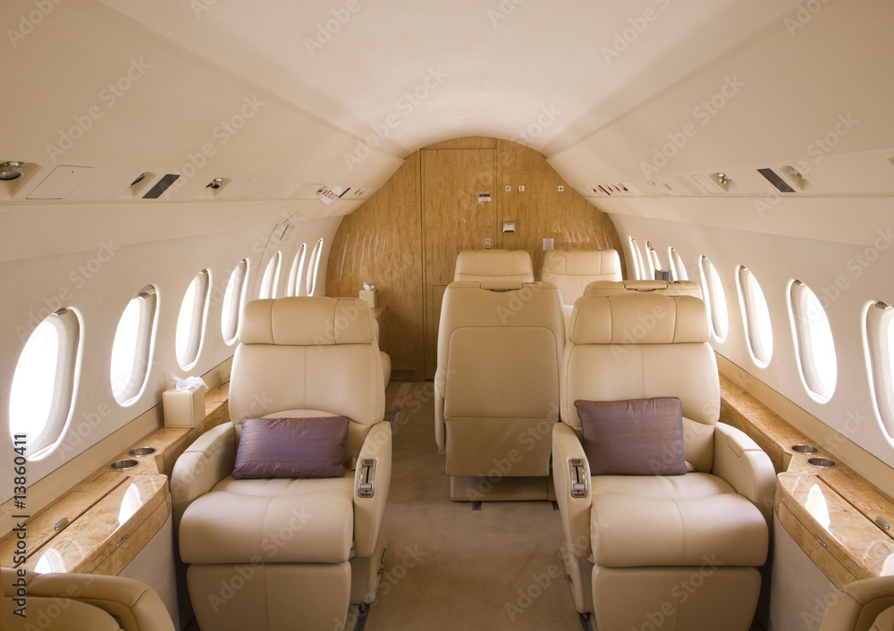 Fototapeta premium airplane interior