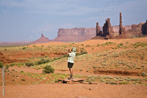 Monument Valley , Totem Pole, Tourist fotografiert