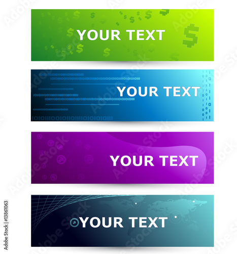 Abstract vector banners