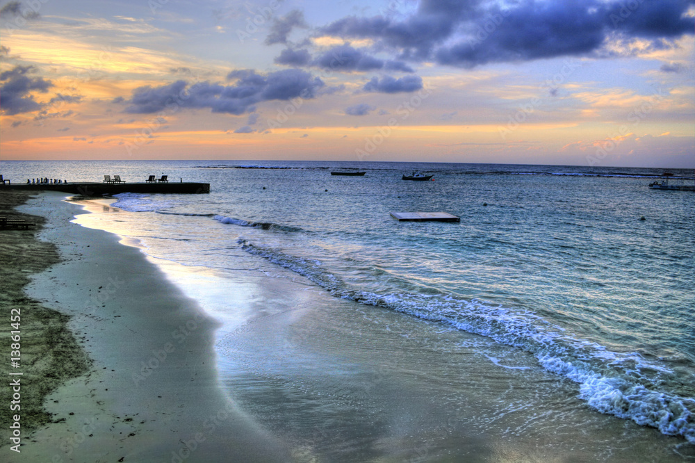 Fototapeta premium Pier / Beach at Montego Bay, Jamaica, Carribean
