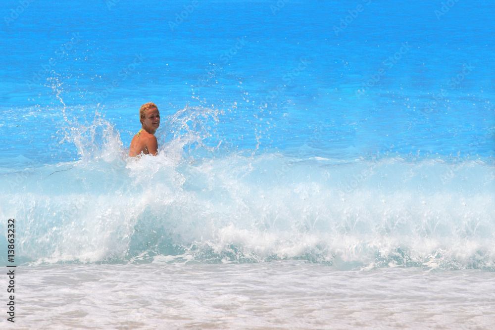 Pretty blonde in bikini Pretty blonde in bikini
