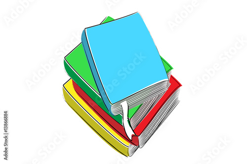 Libri incolonnati colore