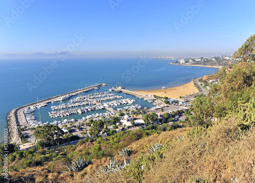 Tunesien, Sidi Bou Said, Yachthafen