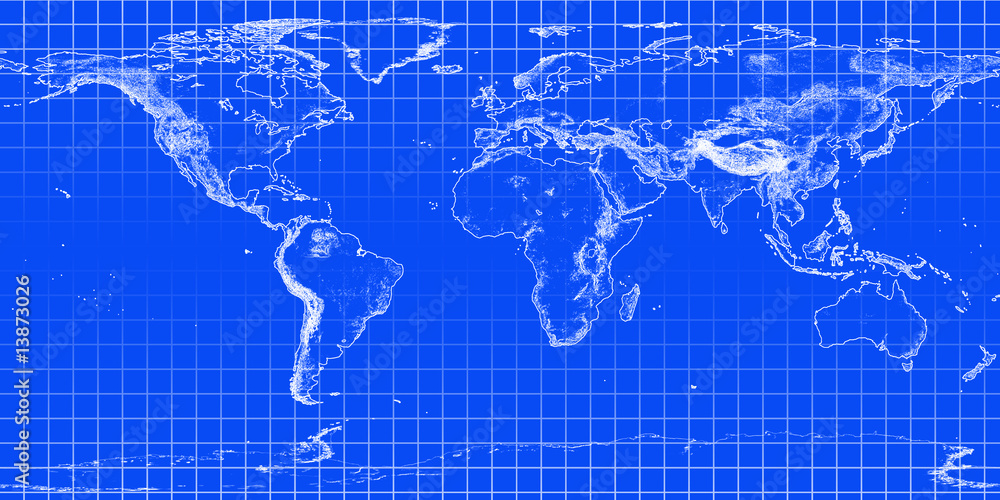 blue world map blue world map