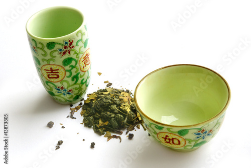 Set of ware for green tea