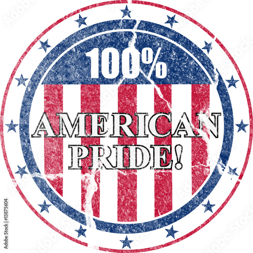 American Pride Distressed Stamp