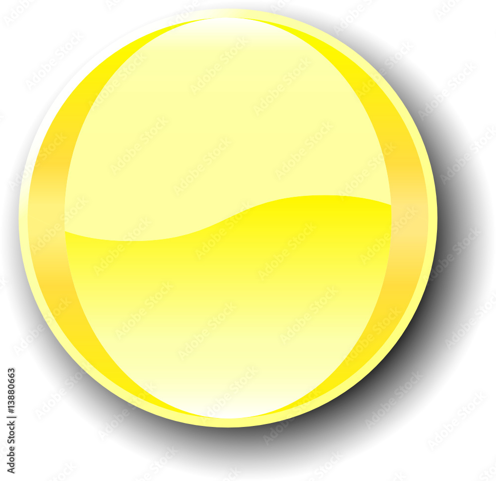 Buttom yellow - vector