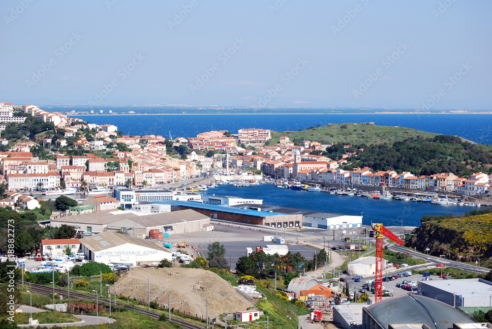 Naklejka premium Au port de Port-Vendres