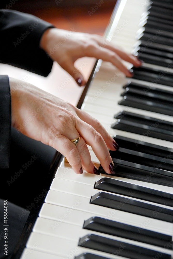 Hands Playing the Piano Hands Playing the Piano