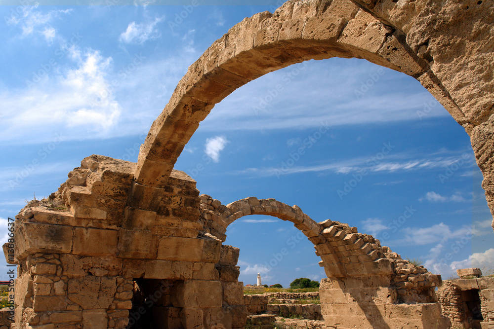 Paphos forteresse de Saranda Kolones  à Chypres
