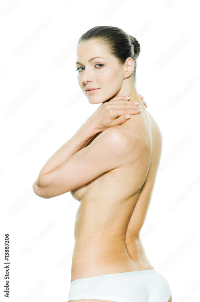 Obraz premium Schlanker Rücken einer Frau