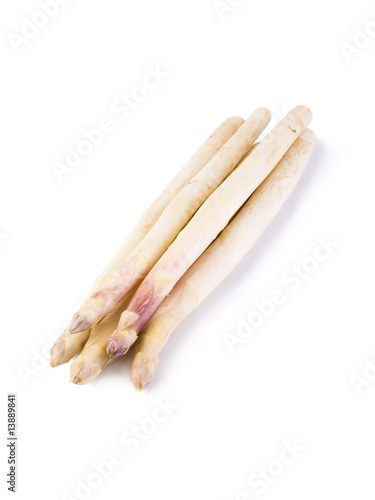 fresh white asparagus