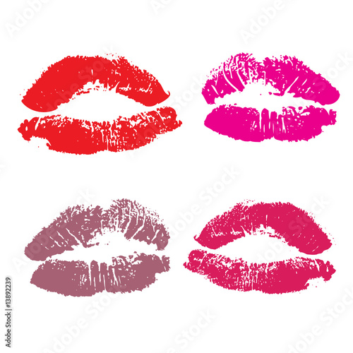 Lips, kiss colored