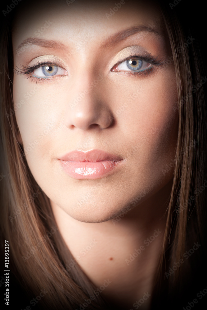Portrait of attractive brown-haired girl Portrait of attractive brown-haired girl