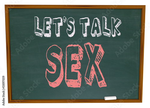 Let's Talk Sex - Chalkboard photo