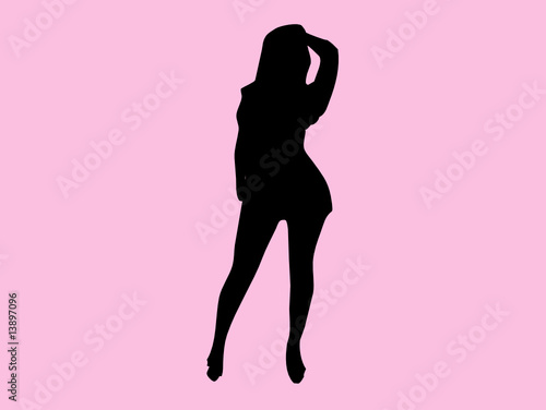 sexy girl silhouette